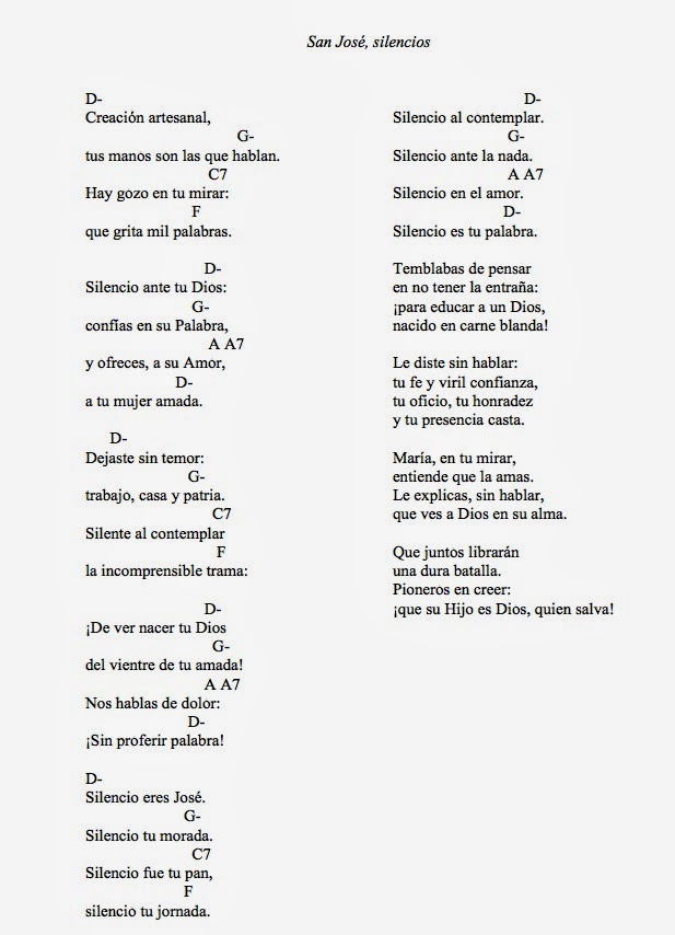 LETRA DE EN SILENCIO DE letra de en silencio de:
