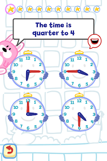 Tell the Time with Bubbimals iPad / iPhone App - Choose the time Tell the Time with Bubbimals iPad / iPhone App, Choose the time