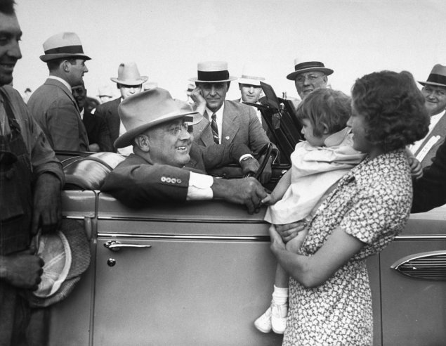 Stunning Image of Franklin D. Roosevelt  in 1936 