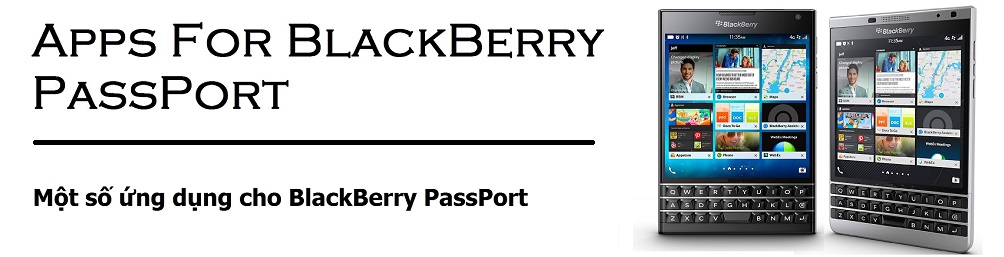 Ứng dụng cho BlackBerry PassPort