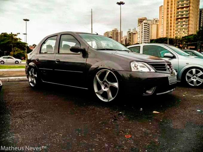 Renault Logan Rebaixado aro 19"