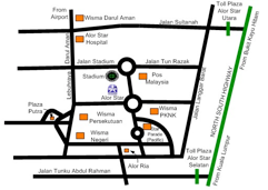 maps Hotel Seri Malaysia