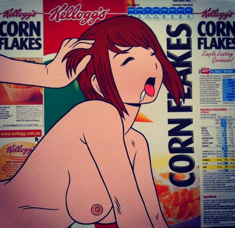 packagings hentai del artista grafitero Ben Frost