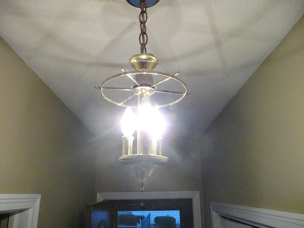 My Covered Bridge Orb Chandelier Here S A Close Up