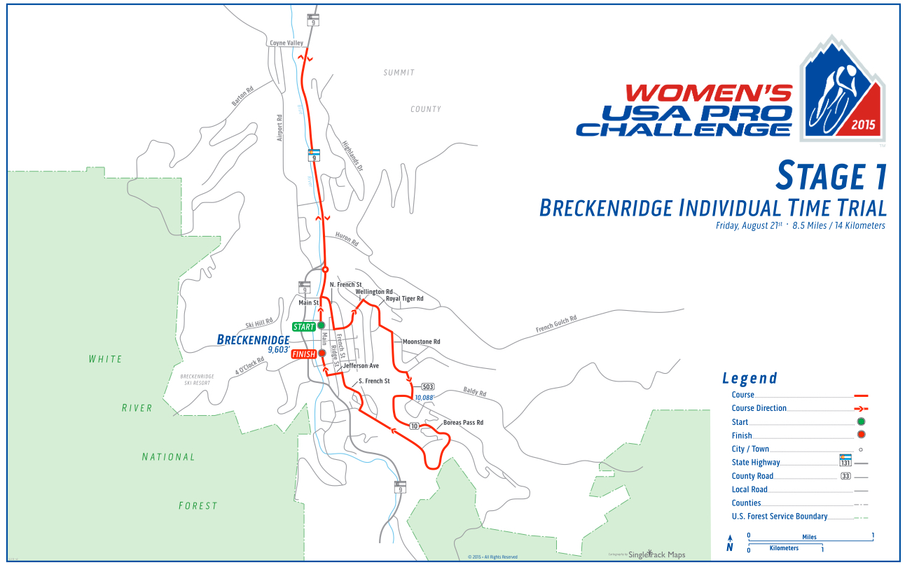Exact route maps of USA Pro Challenge 2015 Announced Pedal Dancer®