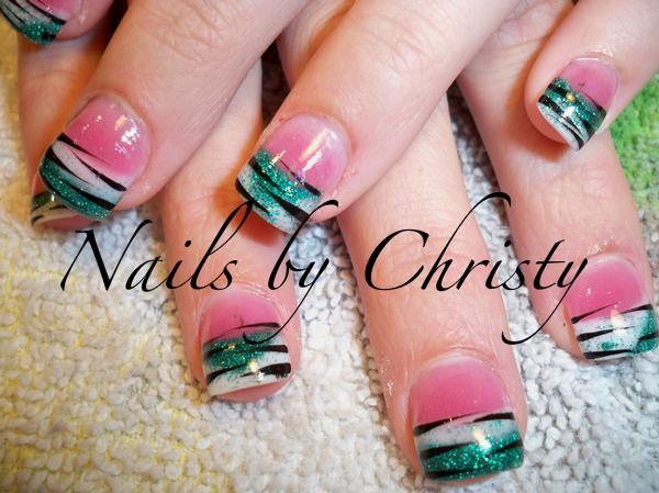 Zebra Stripe Nail Designs