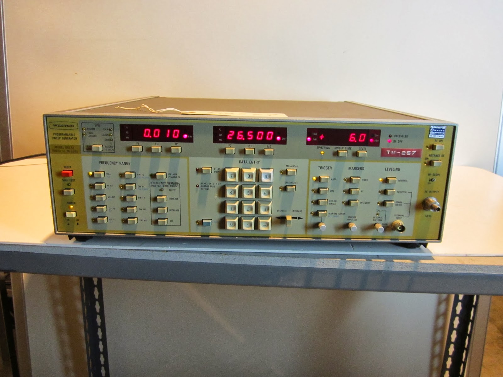 Wiltron 6659A Programmable Sweep Generator (TM257) Panatron Inc.