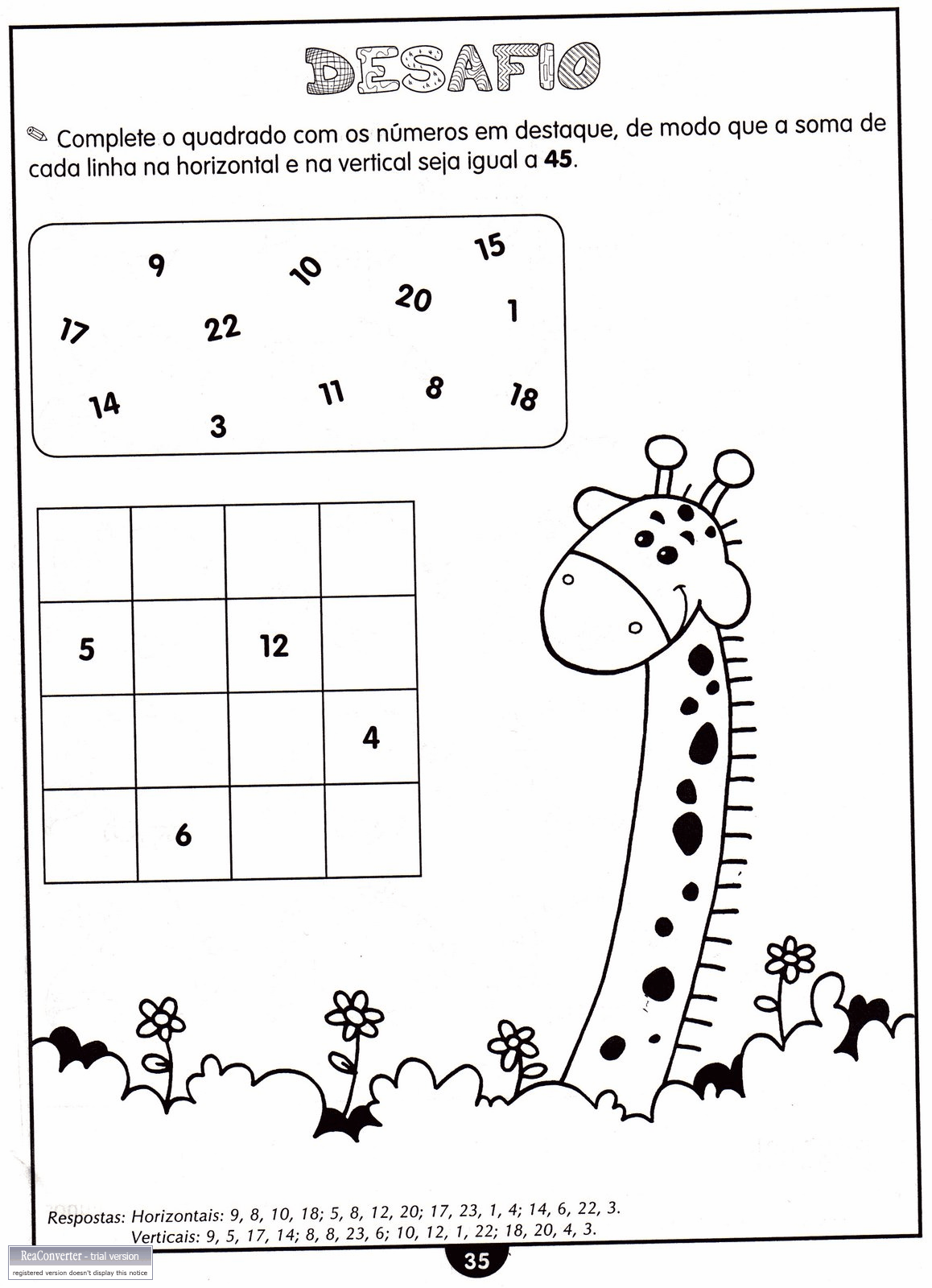 Educar X: Exercícios de matemática