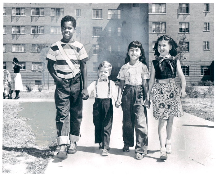 Kids at the Jeffries Projects, 1953 sweet juniper!