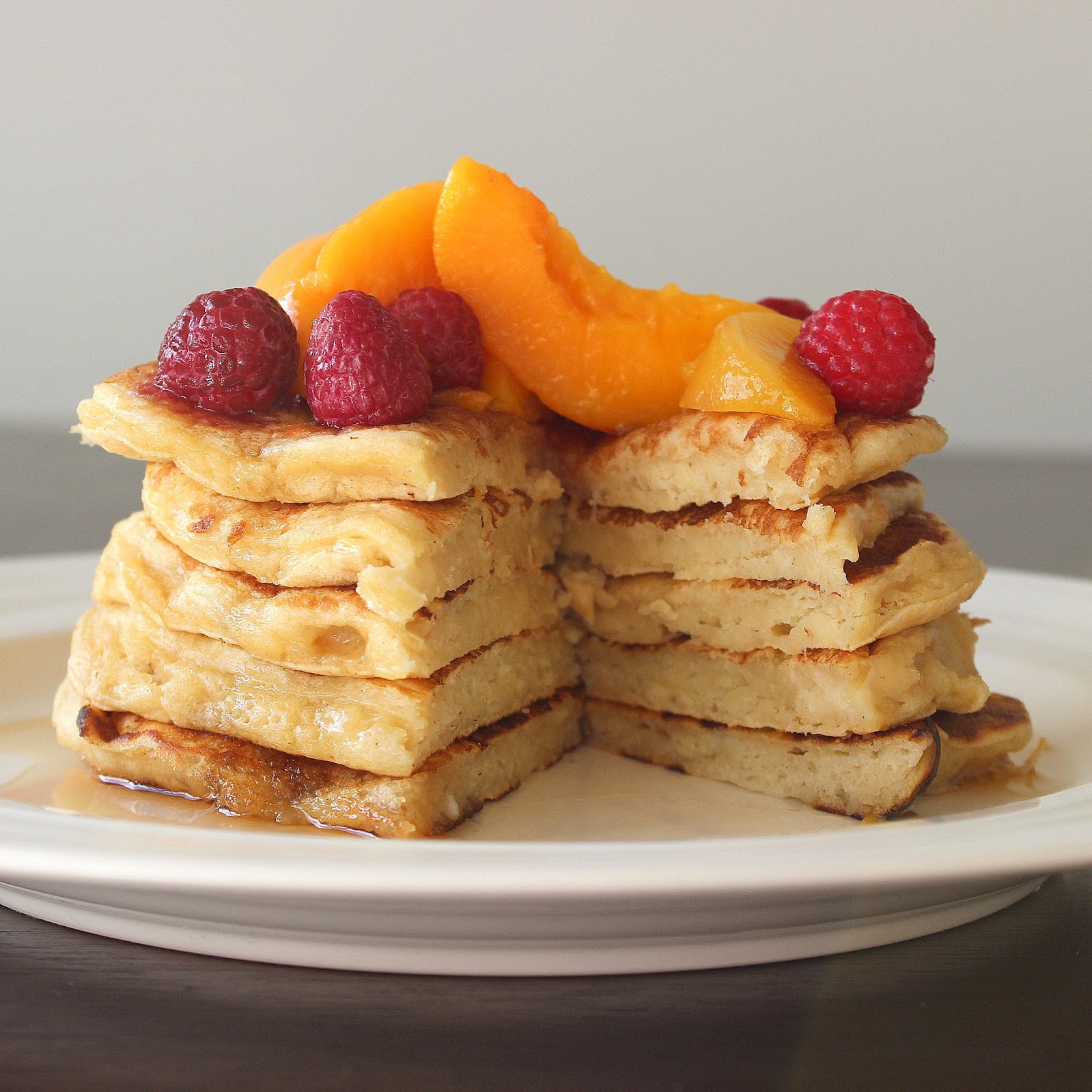 PicNic Peach Raspberry Pancakes