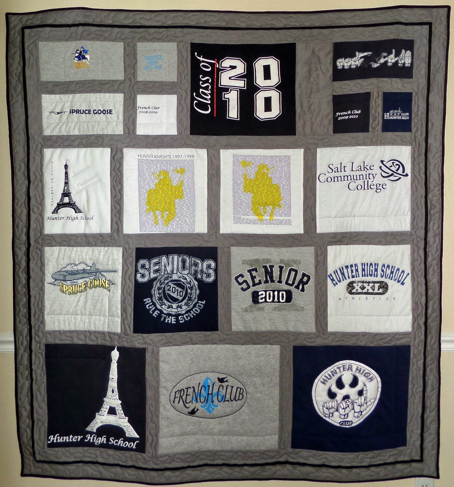 If you are interested in having a memory quilt made send me an email.