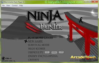 ninja hunter - game flash typing