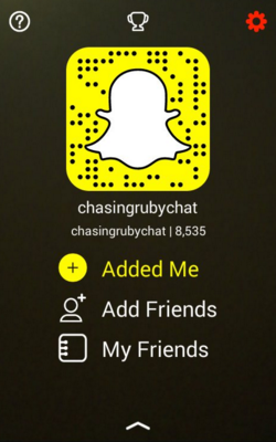 Follow me on Snapchat