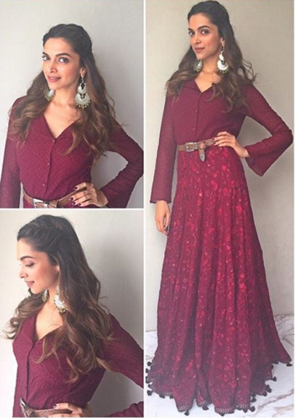 Guilty Bytes: Indian Fashion Blogger | Delhi Style Blog | Beauty Blogger |  Wedding Blog: Deepika Padukone Gives An Elegant Spin To Indo Western!