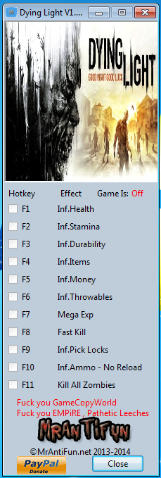 dying light trainer pc 1.2.1.0 dying light trainer pc 1.2.1.0