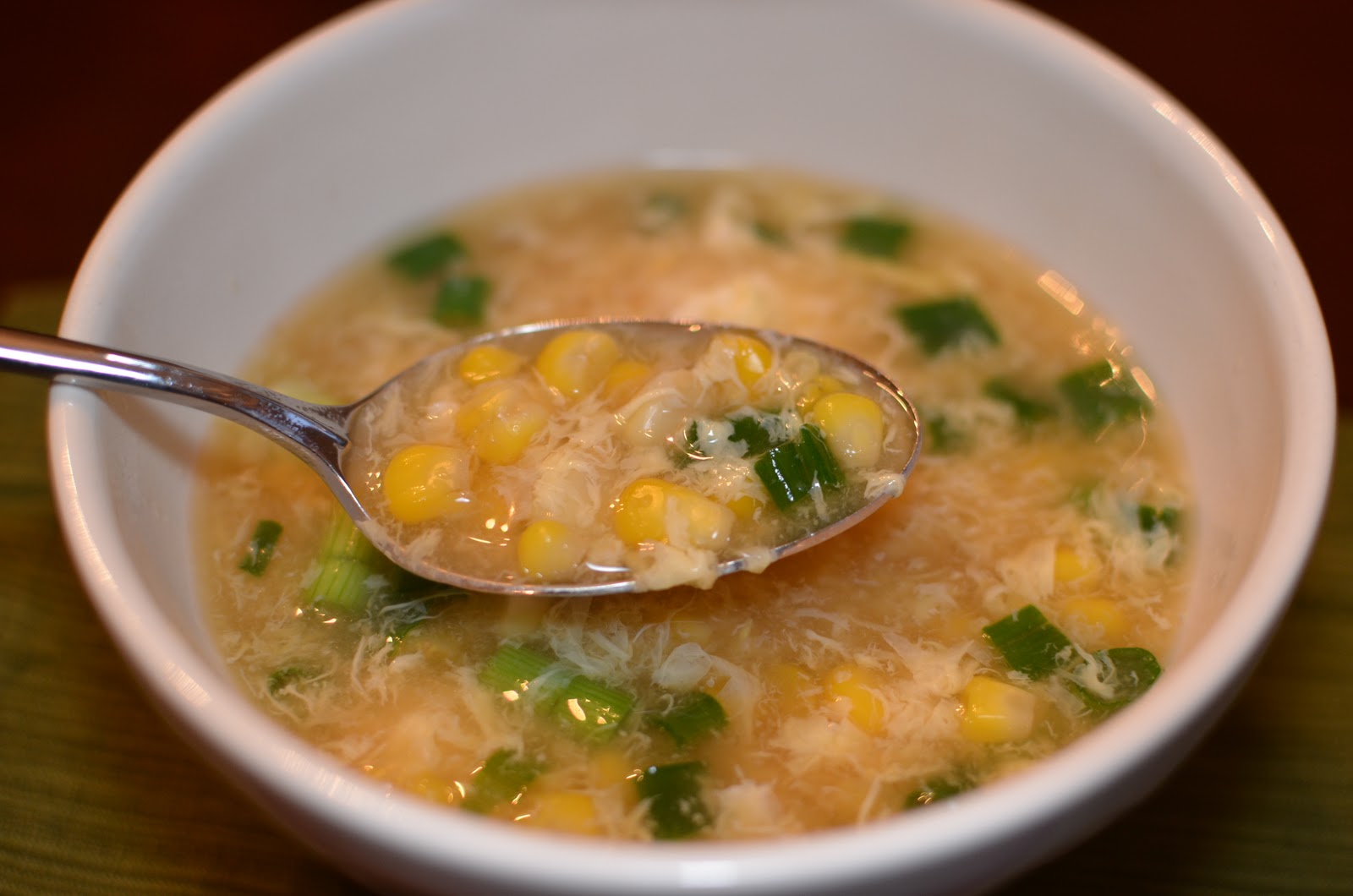 Playing with Flour Fast egg drop corn soup