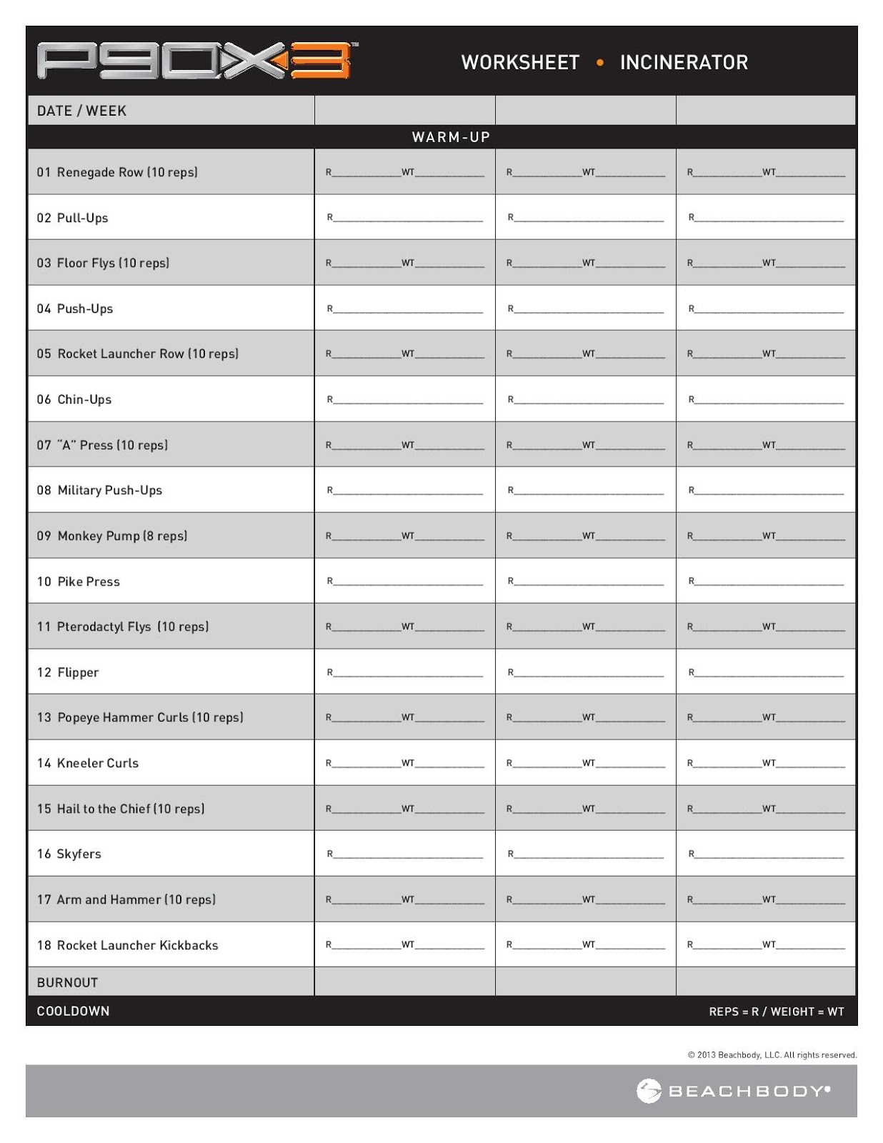 Worksheets Workout Worksheets beachbody workout sheets pictures to pin on pinterest pinsdaddy p90x3 worksheets workouts 1236x1600