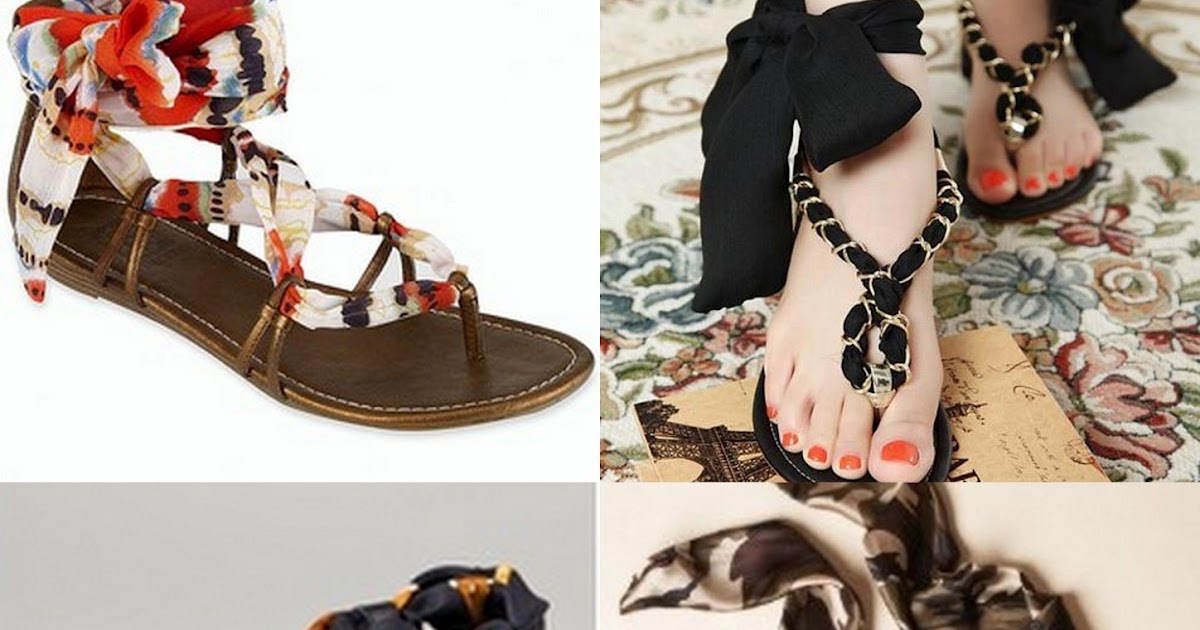 VLuxury DIY Luxury Inspiration Scarf sandals