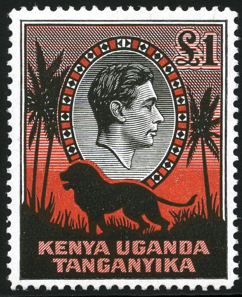 King VI Postage Stamps Kenya, Uganda & Tanganyika Stamps 1937