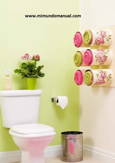 Manualidades para decorar el Baño ~ Mimundomanual