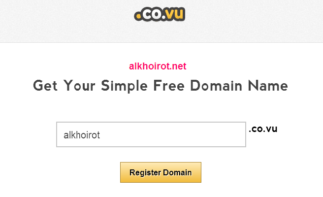 Daftar Domain Gratis CO.VU Daftar Domain Gratis CO.VU