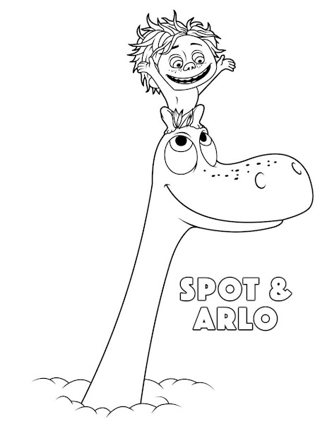 Disegni da stampare e colorare con soggetto: Il viaggio di Arlo.