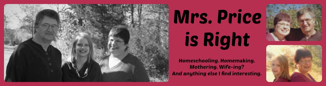 Mrs. Price is Right about Homeschooling
