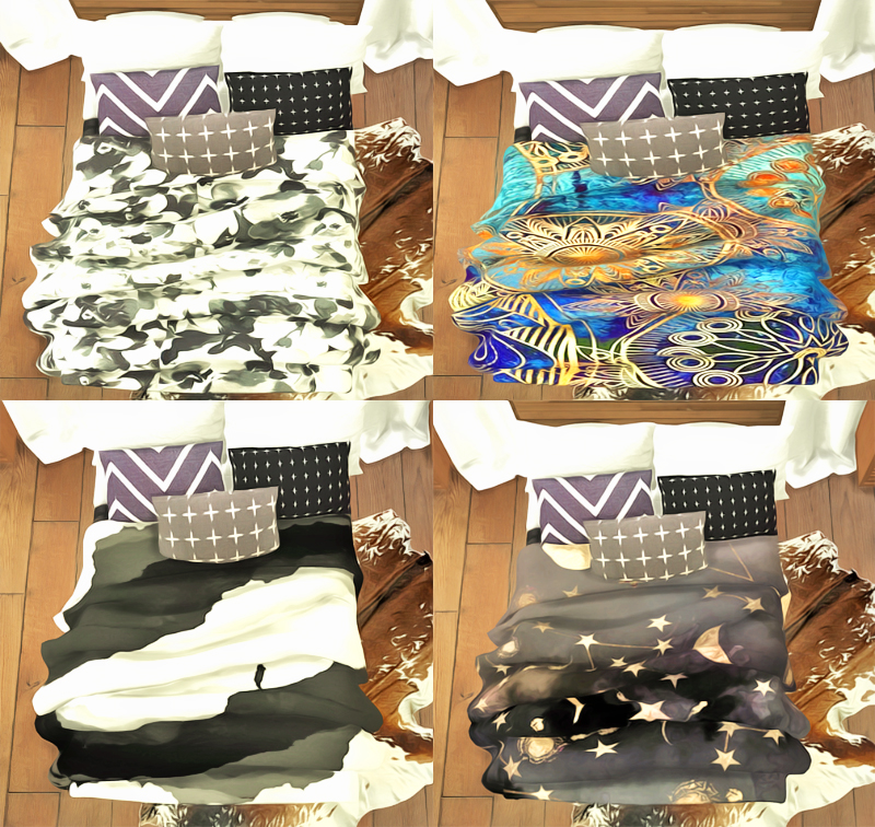 Sims 4 CC's The Best Blanket Recolors by Woohooty