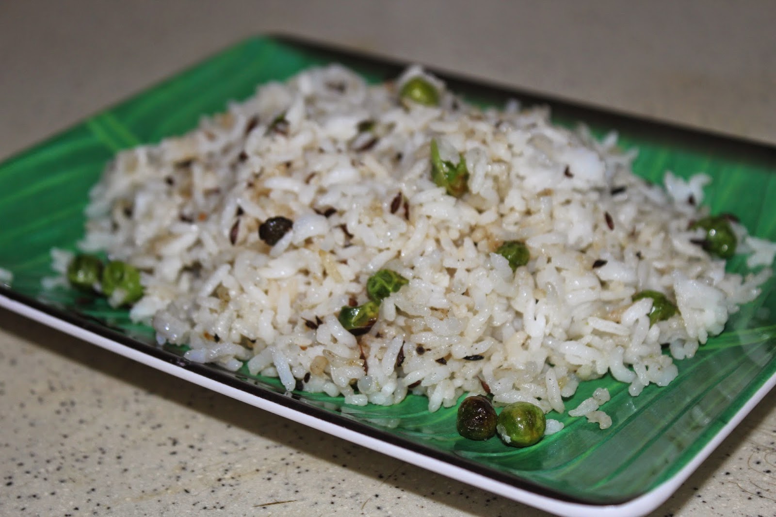 SavisPassions JEERA MATAR RICE / CUMIN PEAS RICE