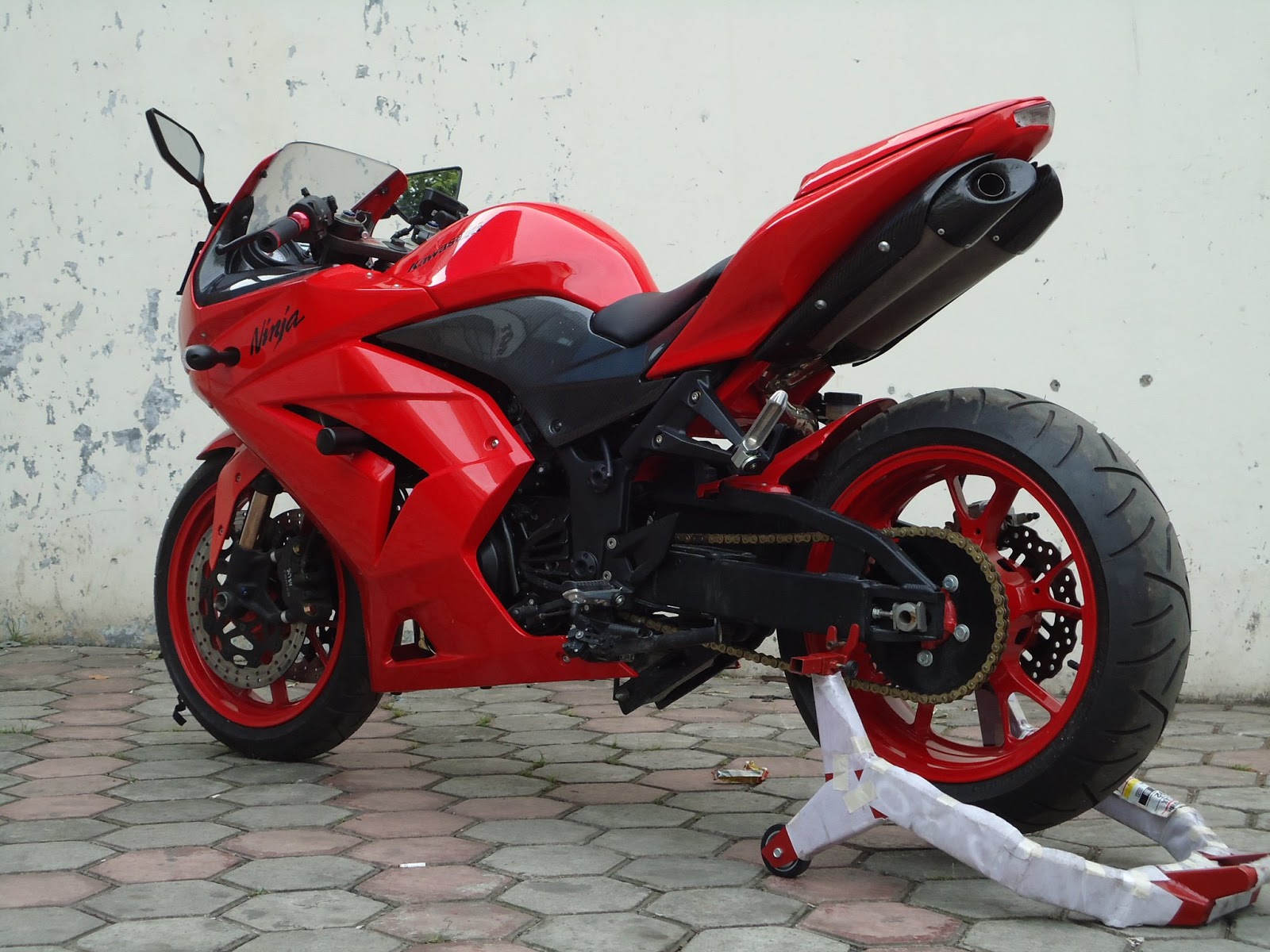 Modifikasi Motor Ninja 250 Merah Images