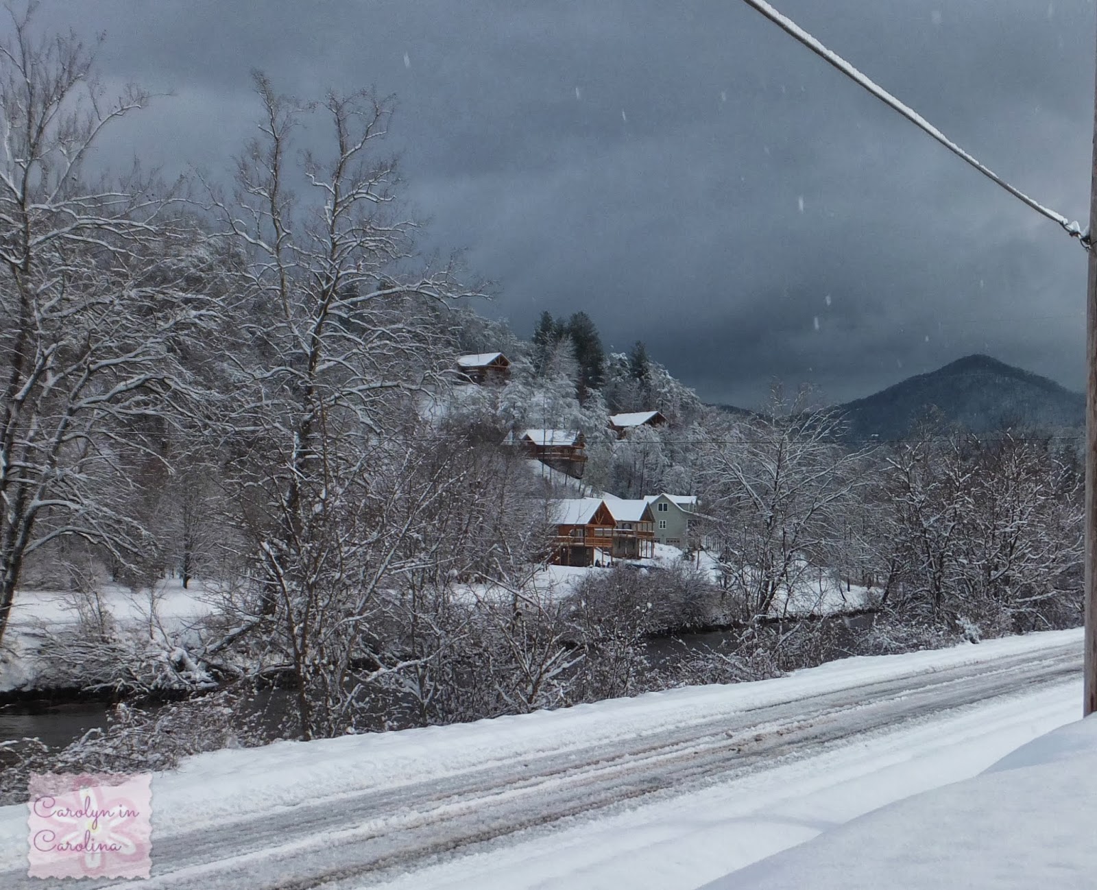Carolyn in Carolina Snowfall in Sylva Part 1