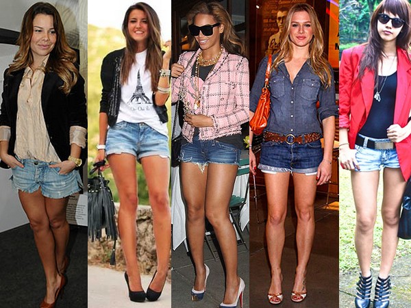 blusas para usar com short jeans a noite