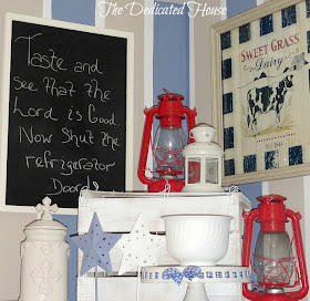 The Dedicated House: Decorating Above the Refrigerator