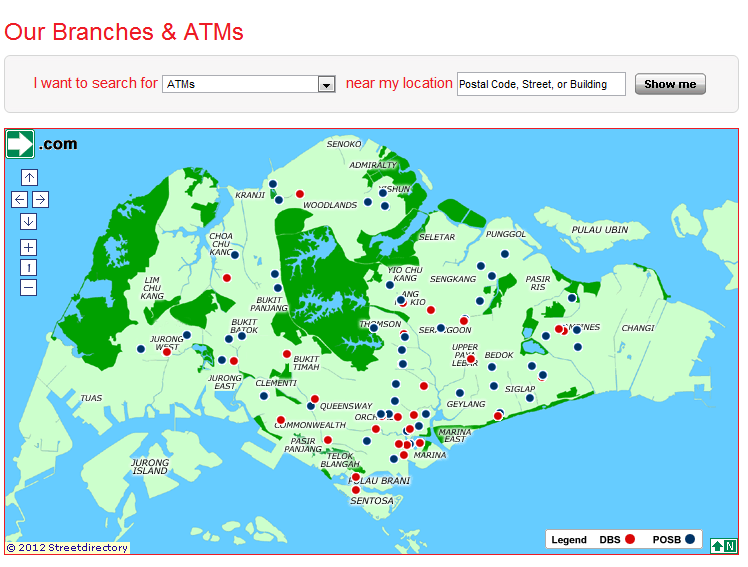 Daybyday Singapore Living Where to find DBS or POSB Branches or ATMs