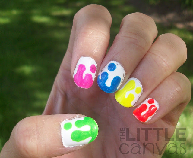 Paint Drip/Lava Lamp Nail Art The Little Canvas