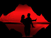 Guy carrying a girl with love with red background love wallpapers 