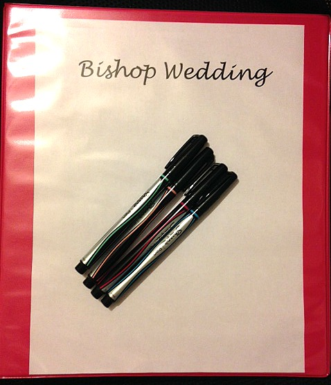 wedding planning binder