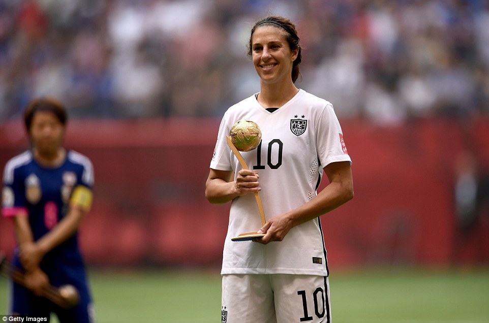 Gelandang United States No 10 Carli Lloyd Gelandang United States No 10 Carli Lloyd