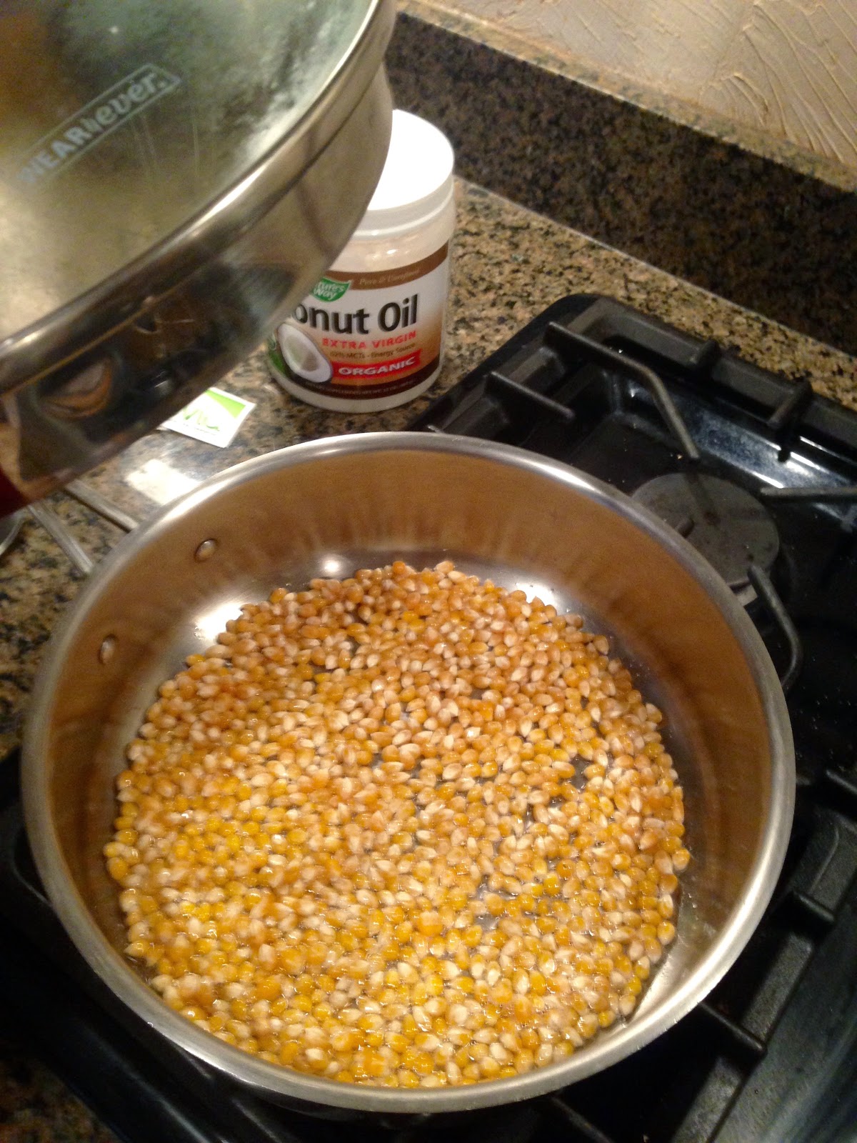 Yummy Stovetop Popcorn Made with Coconut Oil