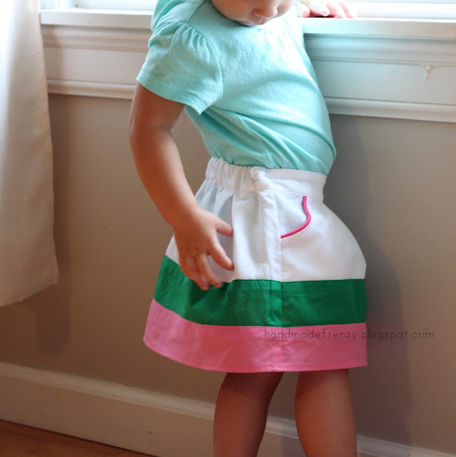 Little Girl Pleated Skirt Tutorial / Handmade Frenzy