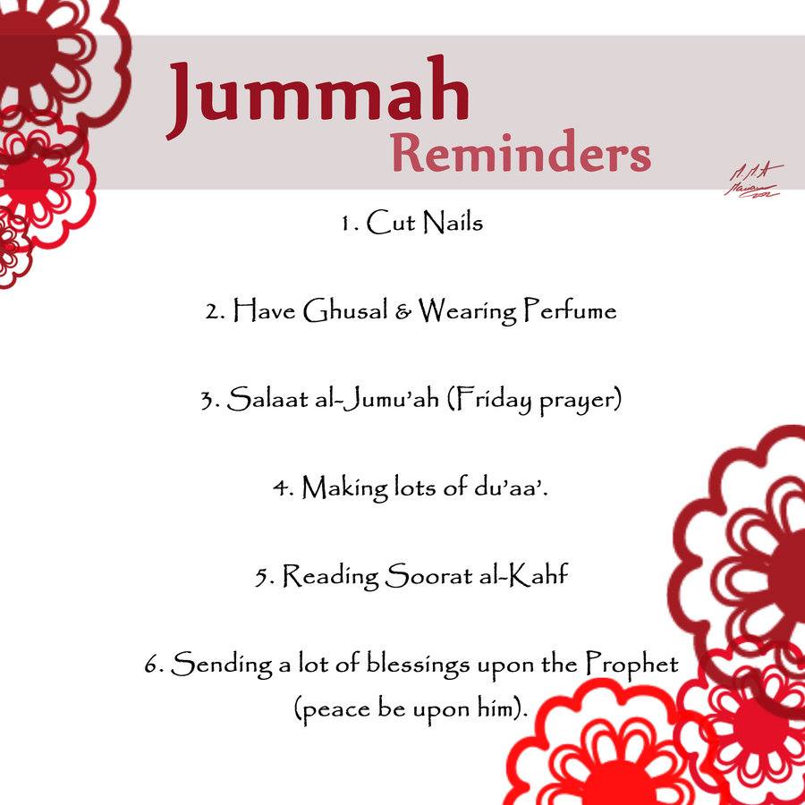 A New Muslim Jummah Reminders