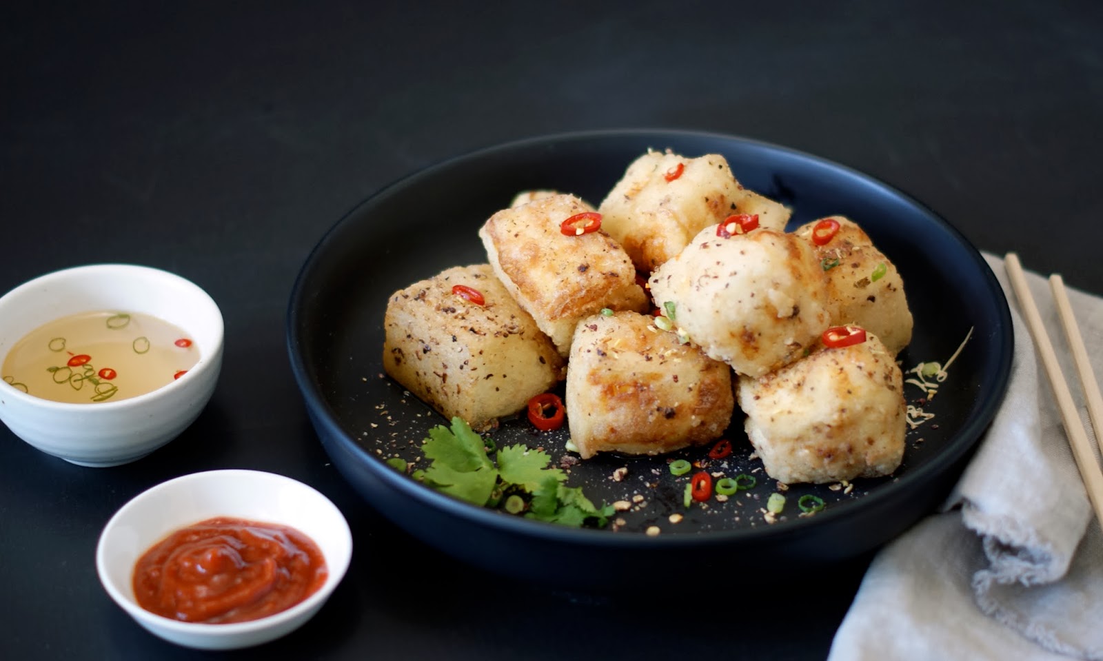 simmer & boyle Salt and Pepper Silken Tofu with Szechuan Berries