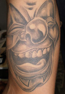 Tatuagens de Palhaços no braço Fotos de Tatuagens de Palhaço no braço
