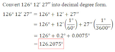 trigonometry angles and arcs part 1 derivatives investing blog convert each angle measure to decimal degree form