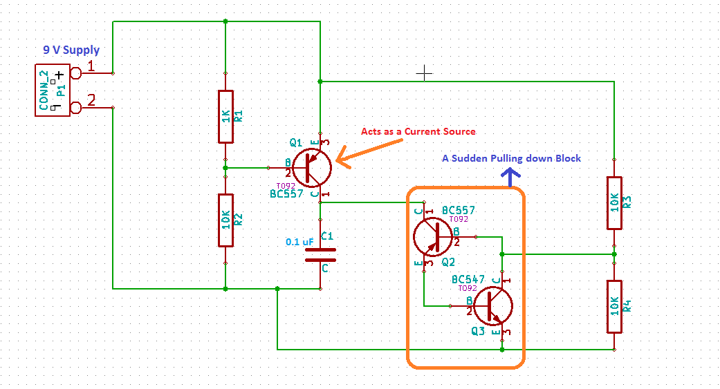 Diseño Electrónico Transistor PNP NPN Saw Tooth Generator