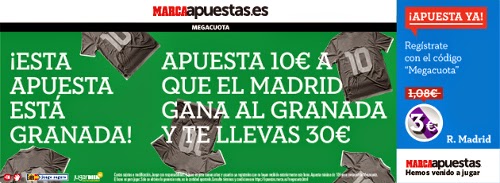 marca apuestas megacuota 3 Real Madrid vs Granada liga 5 abril marca apuestas megacuota 3 Real Madrid vs Granada liga 5 abril