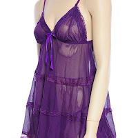 Hot Purple Tape The Chest lingerie