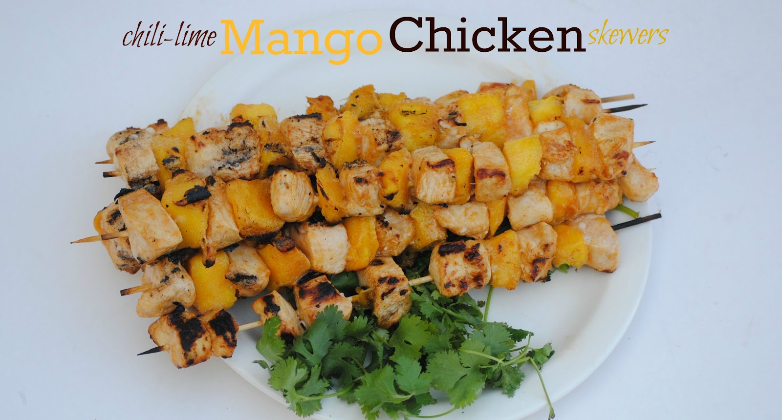 The Farm Girl Recipes ChiliLime Mango Chicken Skewers