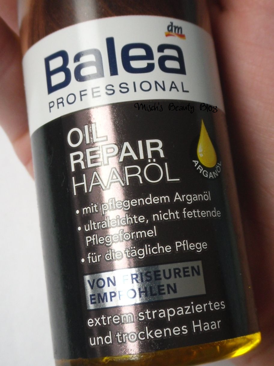 Misch's Beauty Blog Review Balea Professional Oil Repair Hair Oil