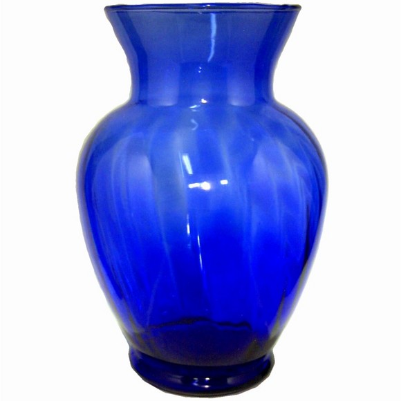 blue glass vase blue glass vase